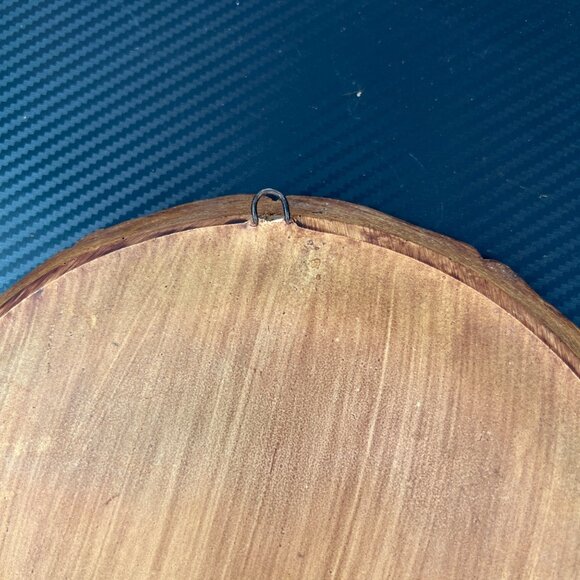 Handcrafted Wood Resin 3D Carved Wall Plaque Plate Frankfurt a. Main Germany - Picture 7 of 8